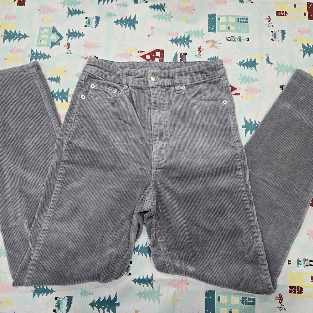 Divided Light Gray Corduroy Trousers